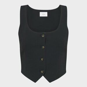 Aritzia Wilfred Rocco Vest Black 4